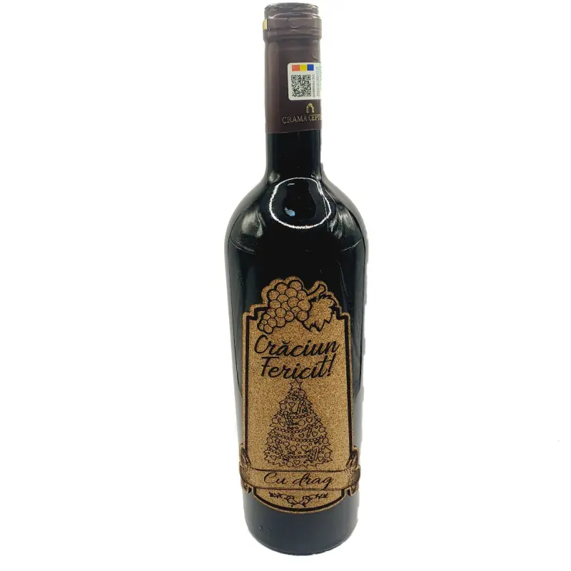 Craciun fericit, eticheta pluta cu mesaj